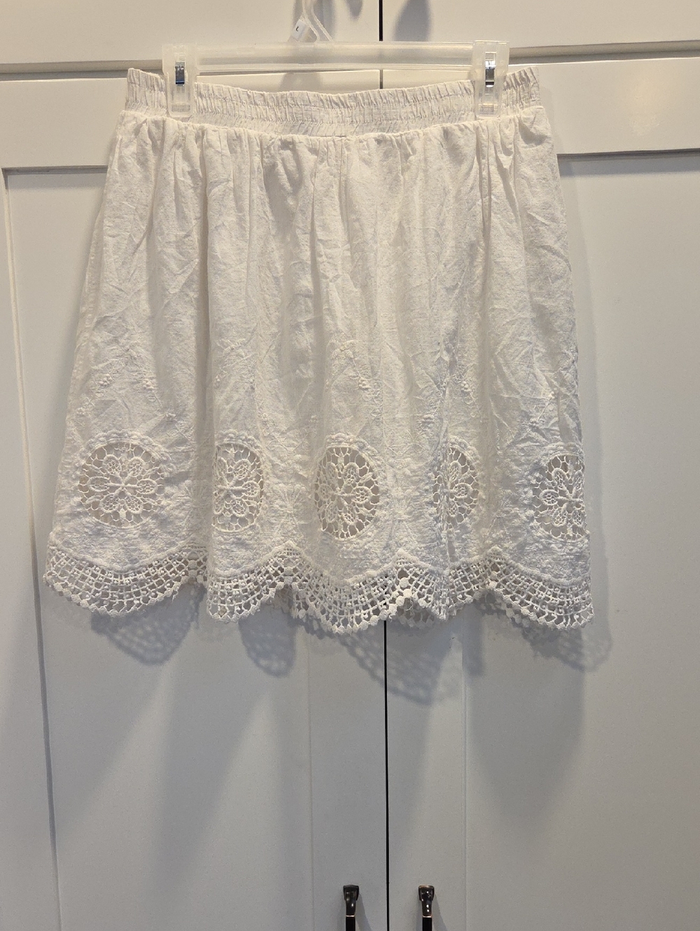 Adiva Lace And Crochet Skirt Size Large